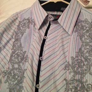 Men's English laundry dress shirt sz XXL lt blue