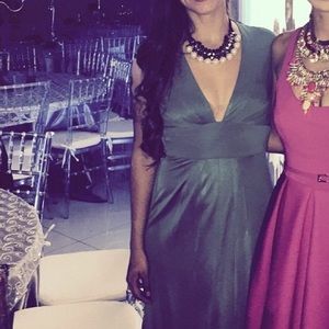 Gorgeous Turquoise open front and back dress!