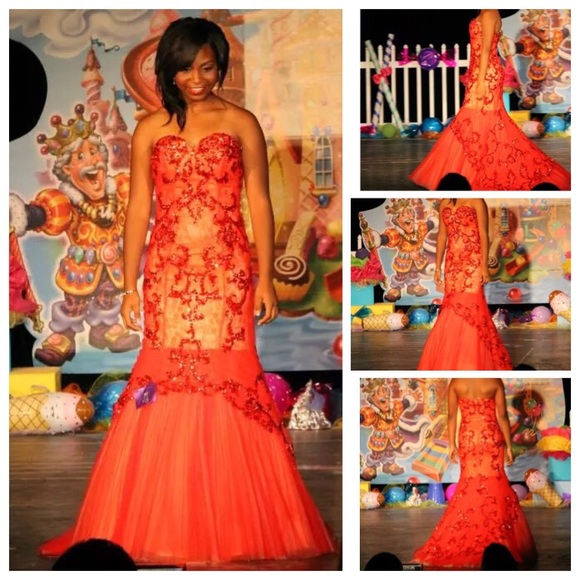 Sherri Hill Red Prom Dress - Picture 1 of 1