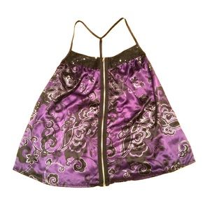 Purple and Silver Club Tank Top