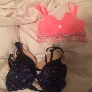 Pink VS bras