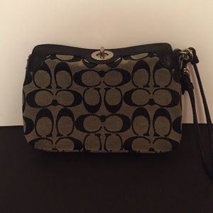 Black Coach Wristlet