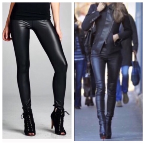 ✨ONE HOUR SALE✨RESTOCKED✨Faux leather leggings - Picture 4 of 5