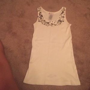 White tank w/sequins