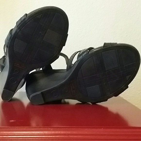 MIA black wedge sandals - Picture 3 of 4