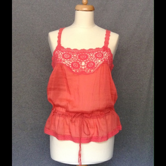 Forever 21 Crochet Trim Tank