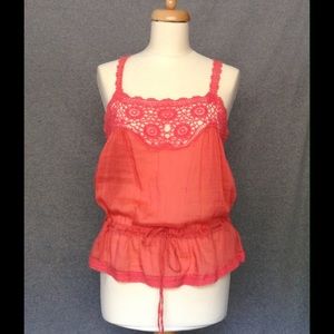 Forever 21 Crochet Trim Tank