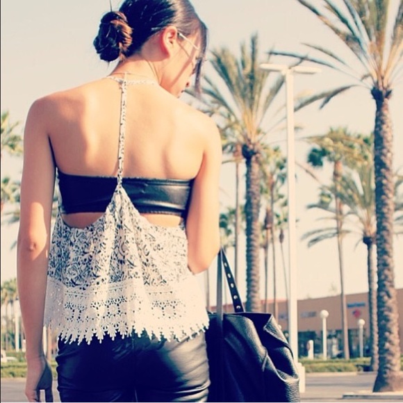 LF halter top with lace bottom - Picture 2 of 4