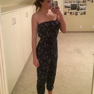 Navy and white patterned jumper