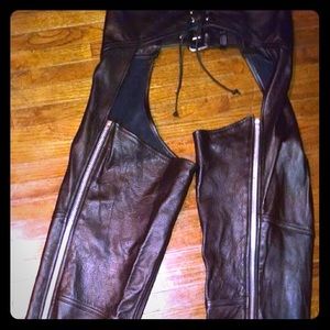 Leather Motorcycle Chaps