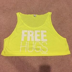 "Free Hugs" crop top