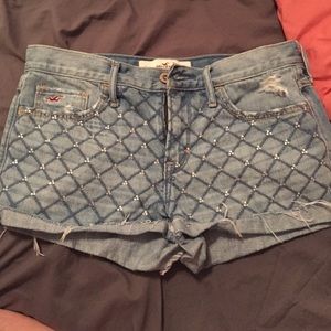 high wasted hollister shorts