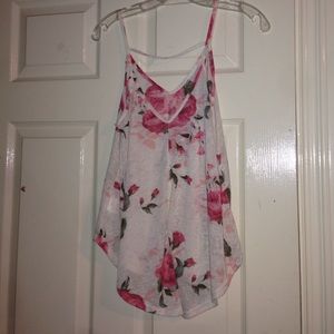 Flowy floral tank