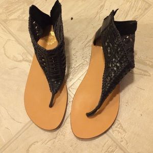 Black Ecote Gladiator Thong Sandal