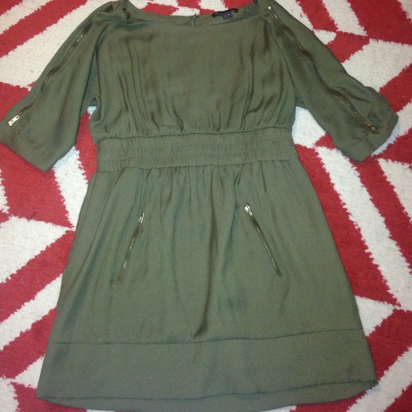 Olive color dress