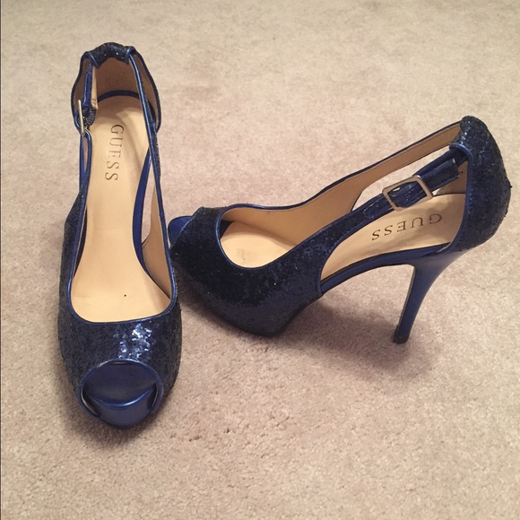 Sparkly blue heels