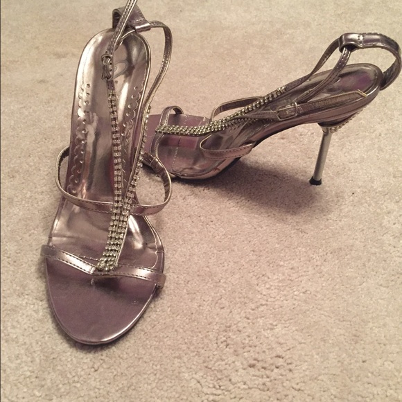 Fancy silver heels