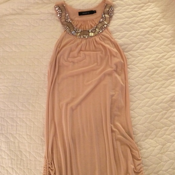 Beaded neck dress arden b