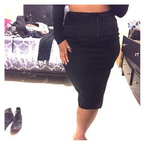 Black Midi Skirt