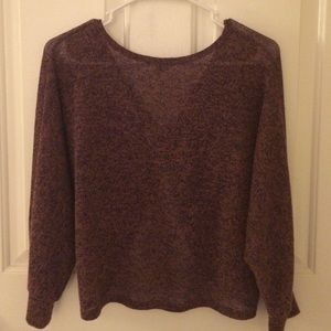 Open back dollman sweater