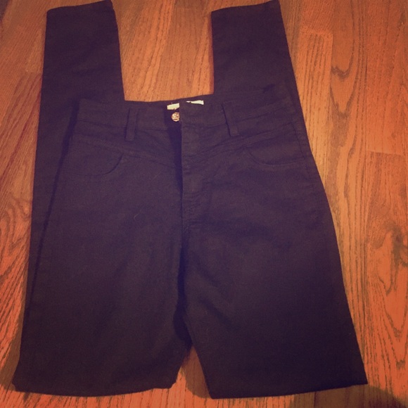 High waisted black jeans