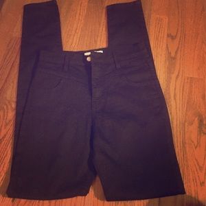 High waisted black jeans