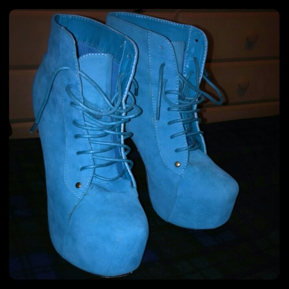 Turquoise boots
