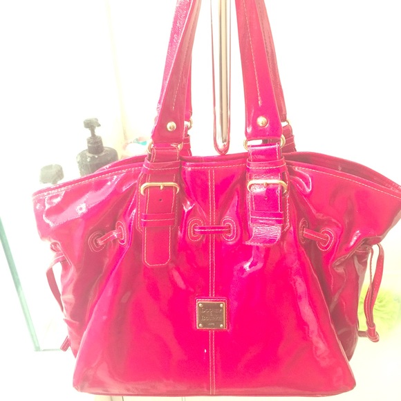Dooney & Bourke Handbags - Red Patent Leather D&B Purse