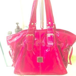 Red Patent Leather D&B Purse