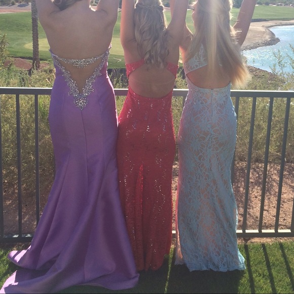 Backless Mermaid Prom Dress - Picture 2 of 3