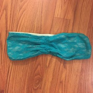 PiNK Turquoise Bando Bra