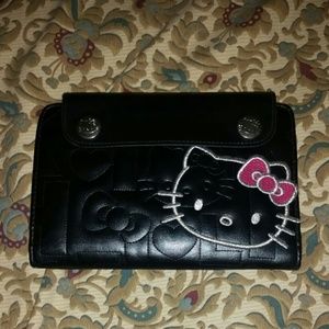 Black 'Hello Kitty' all in one wallet