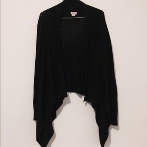 Black cardigan sweater