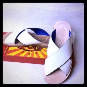 Jeffrey Campbell "Caprese" Leather Sandal, 6.5