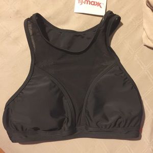 Black mesh bikini top