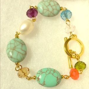 Semi-precious stone bracelet🎀