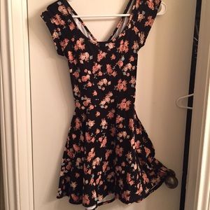 Floral LA Hearts babydoll dress