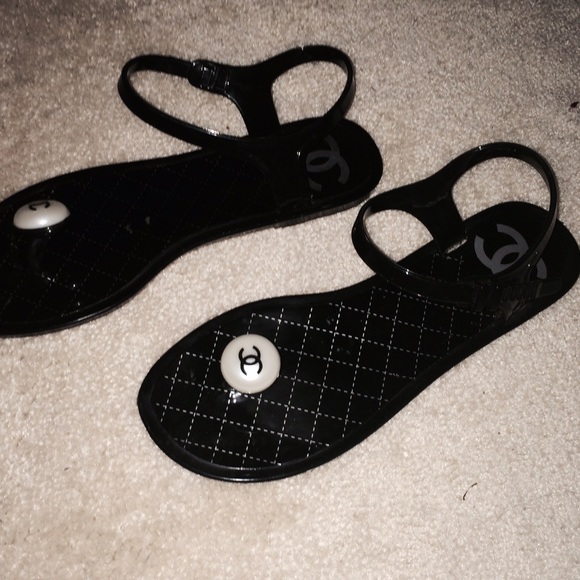 Chanel pearl sandals