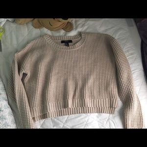 Comfy knit crop sweater
