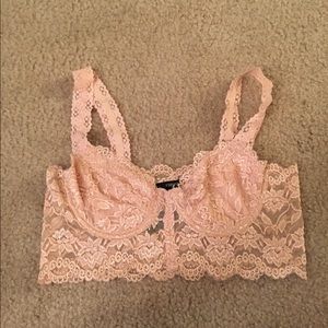 Forever 21 pink lace bralette