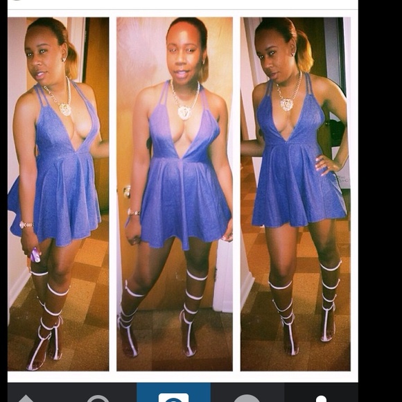 Nasty Gal Summer Days Denim Dress.  1 WEEK ONLY!