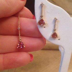 10 Kt yellow gold alexandrite set