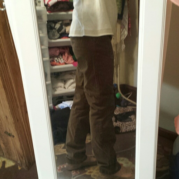 Straight leg ..color army greenish brown pants