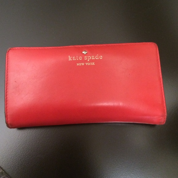 Kate spade red wallet
