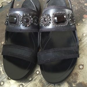 Brand new black Zara sandals flats