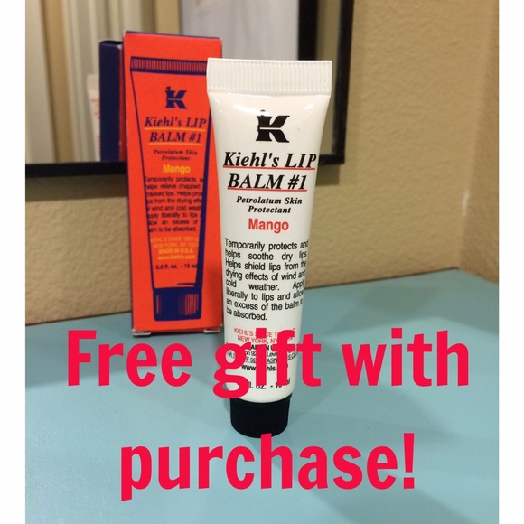 Brand new in box Kiehl's mango lip balm tube