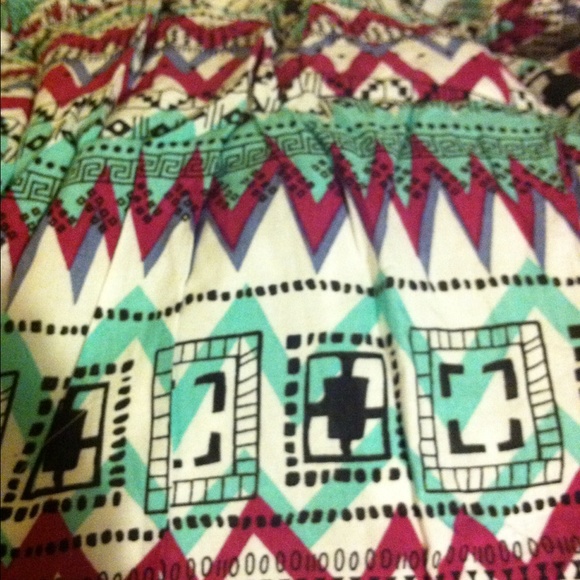 •Mint/purple aztec romper• - Picture 2 of 3