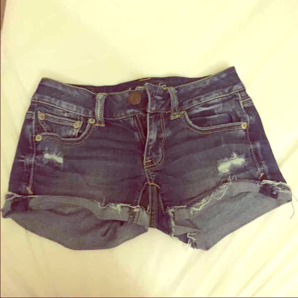 (Rachel) 2 pairs of AE 00 denim shorts!