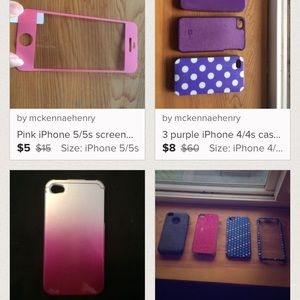 Bundle of 8 phone cases