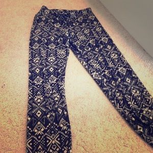 Black and beige leggings